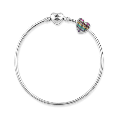 Cali Couture Heart Bangle Bracelet