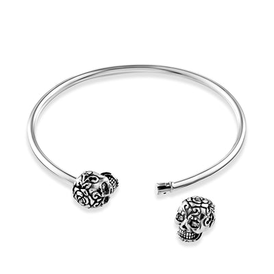 Precious Sugar Skull Cali Couture Bangle Bracelet