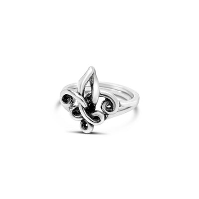 Fleur de Love Knot Ring