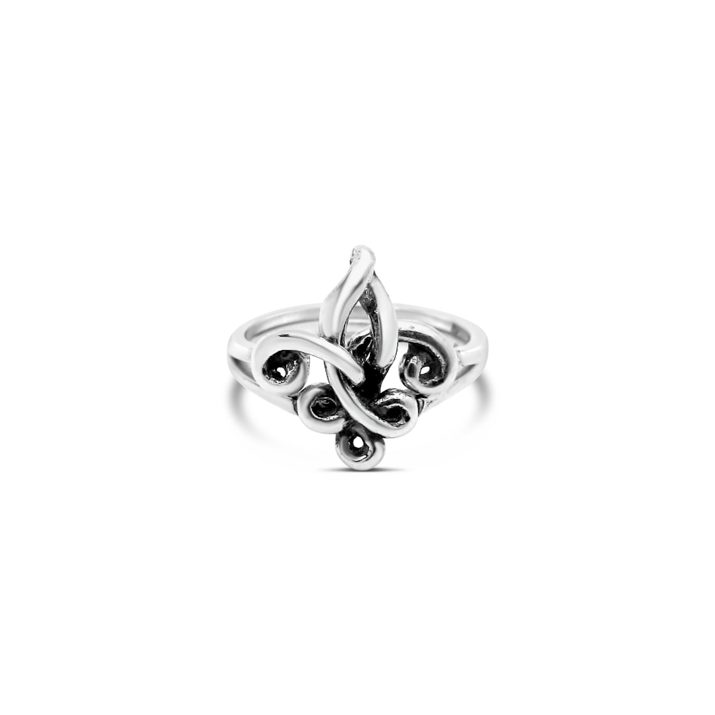 Fleur de Love Knot Ring