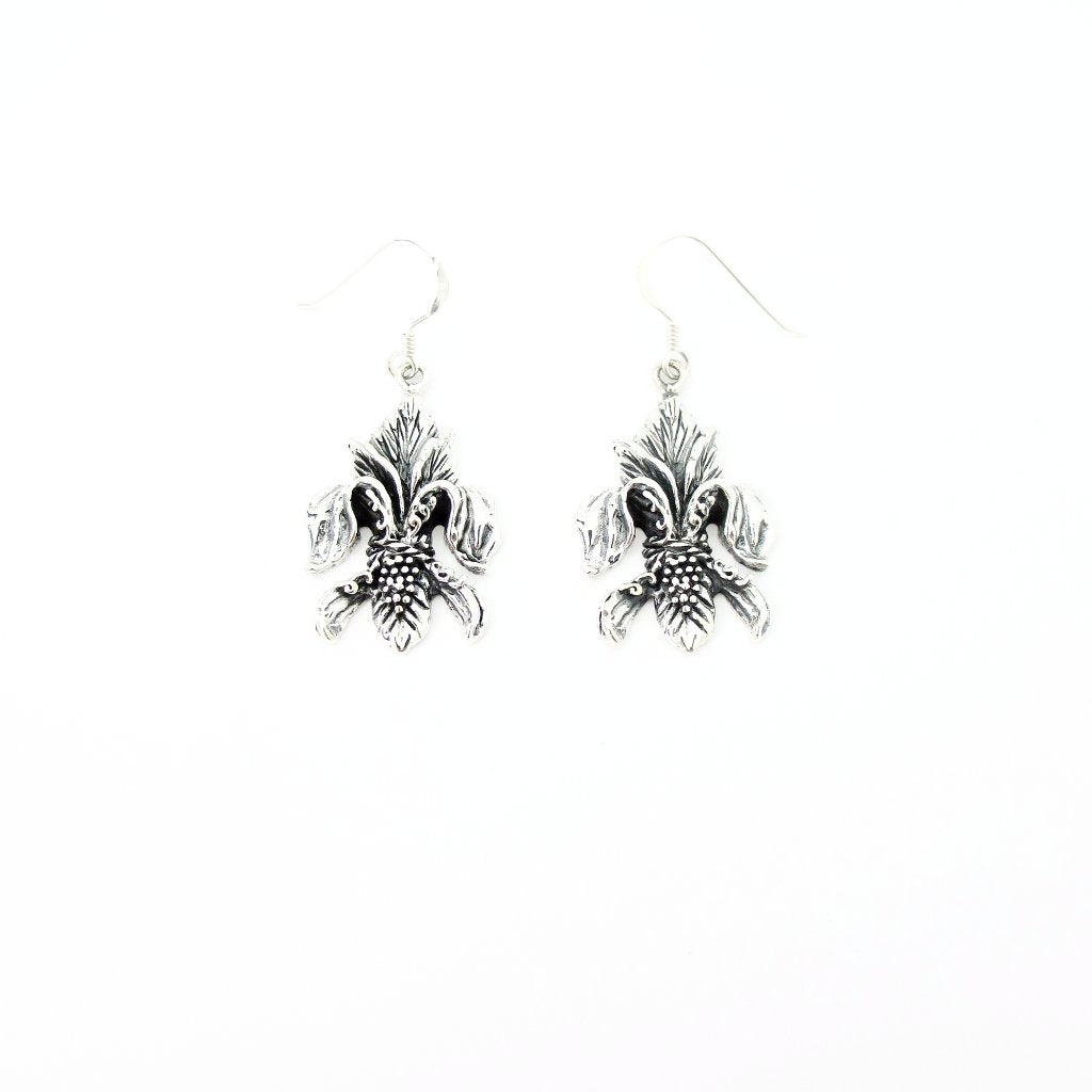 Grapevine Fleur de Lis Earrings