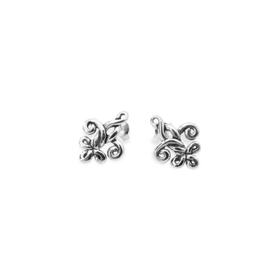 Small Fleur de Love Knot Earrings