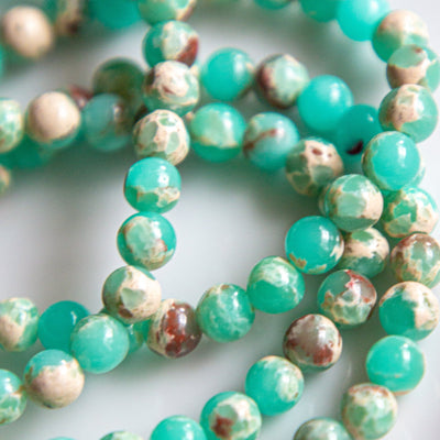 Gaia Green African Opal Signature Stretch Bracelet