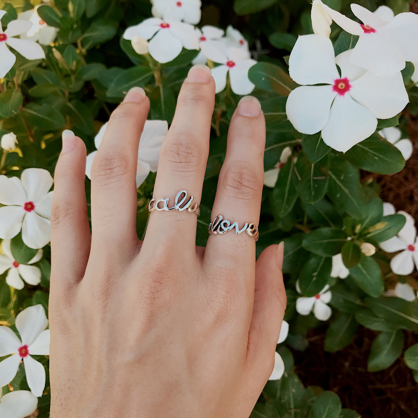 Cali Script Ring