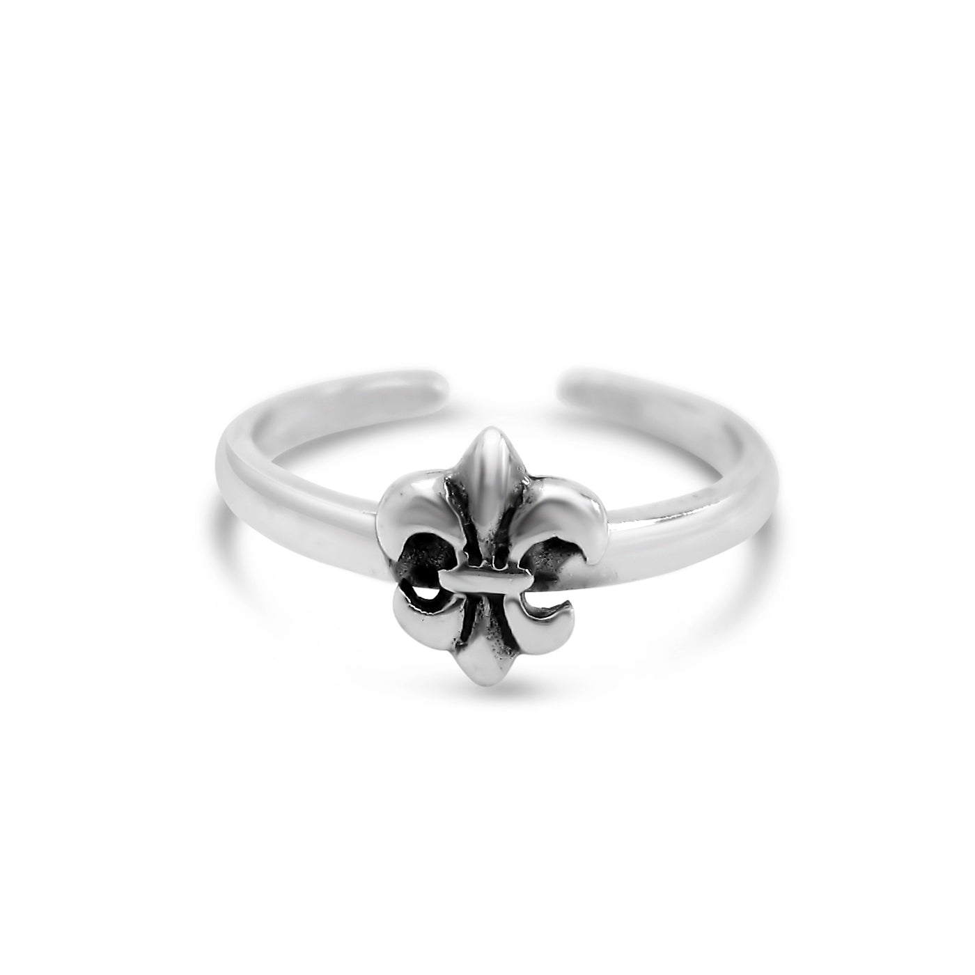 Adjustable Fleur de Lis Ring