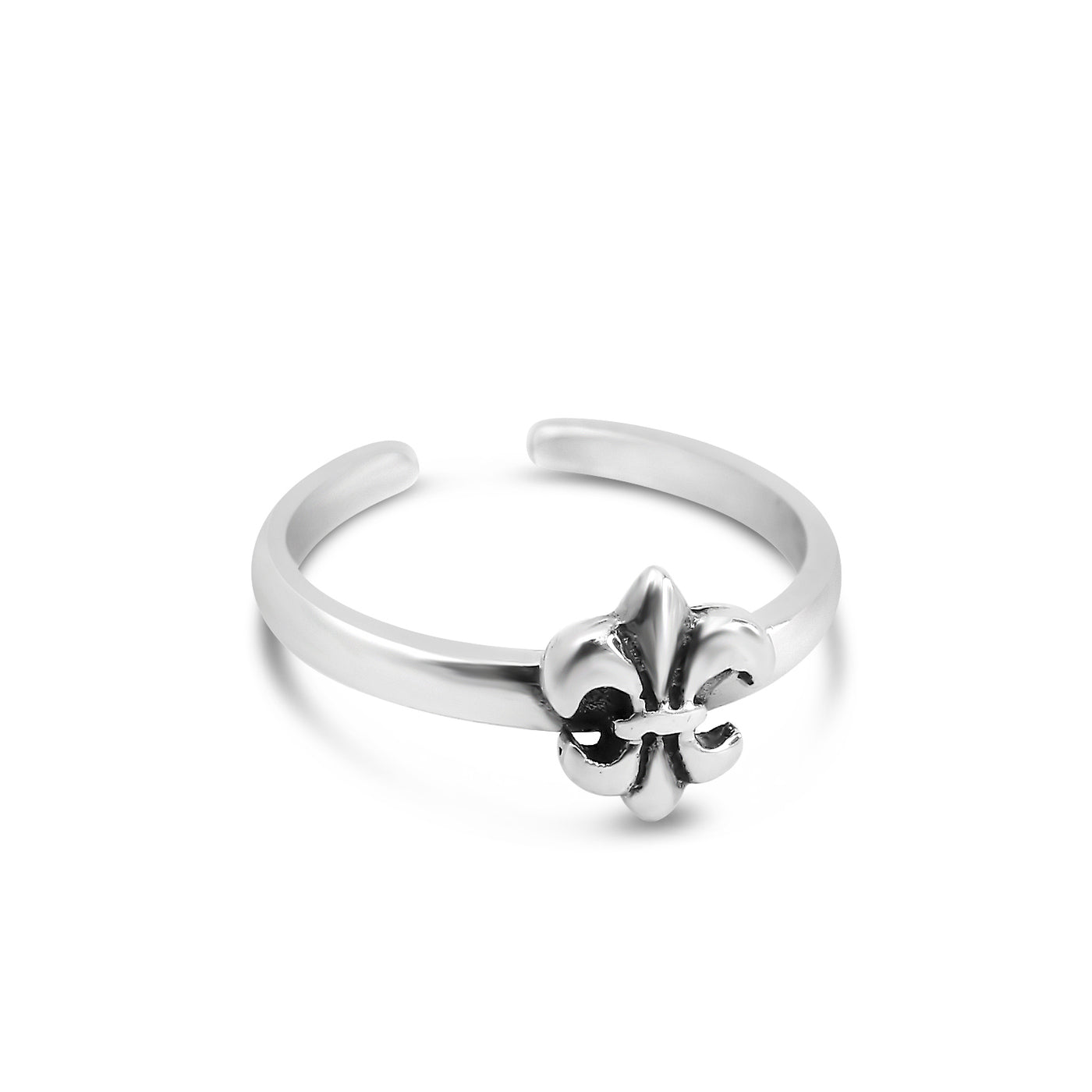 Adjustable Fleur de Lis Ring