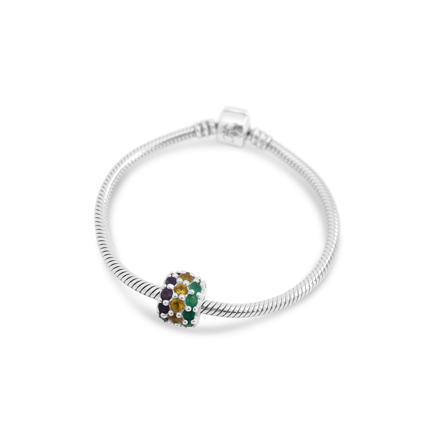 Mardi Gras Semi Precious Couture Charm