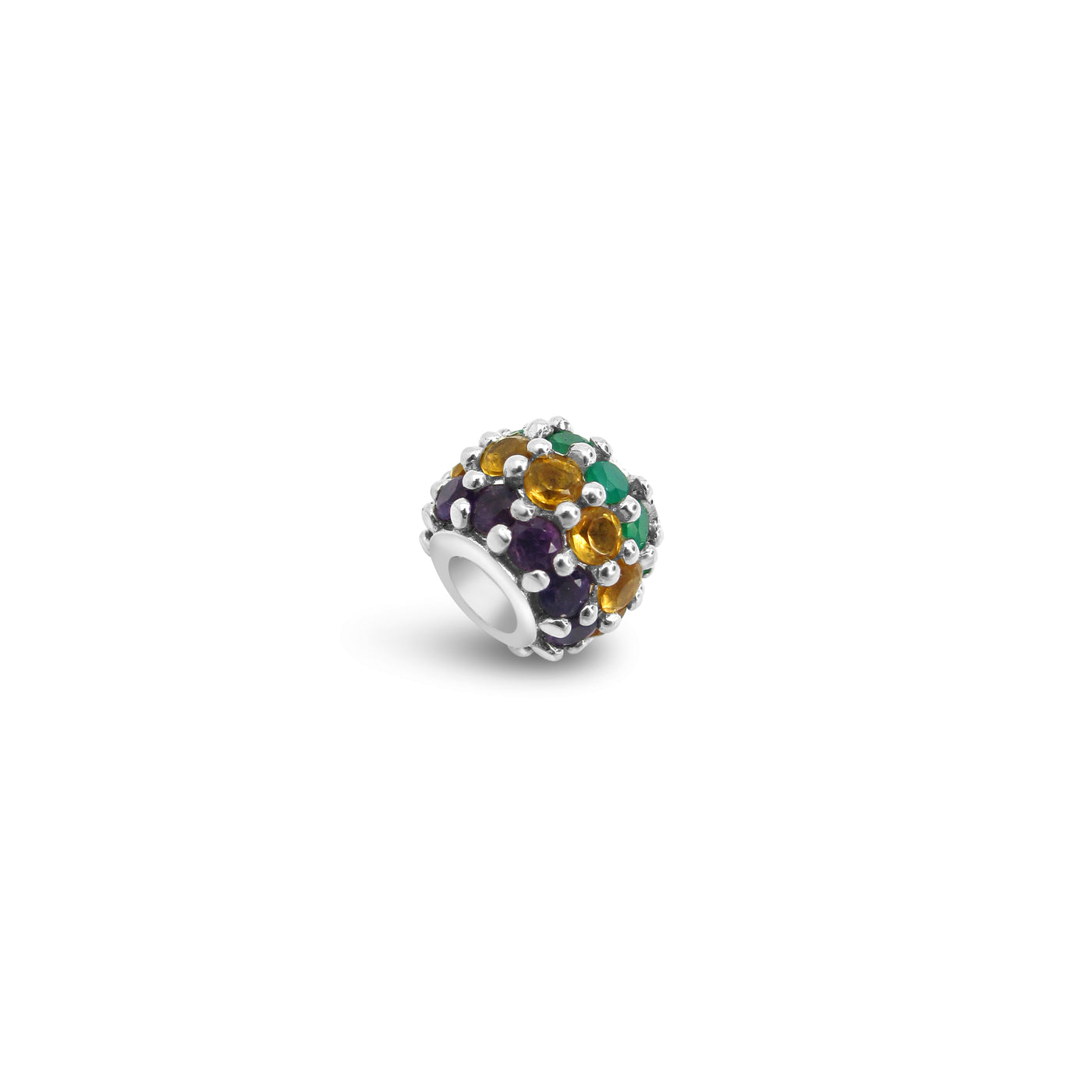 Mardi Gras Semi Precious Couture Charm