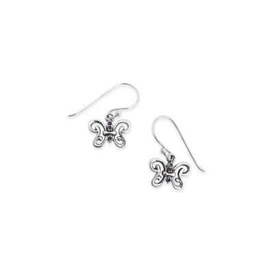 Aretes de Mariposa Morada (Earrings)