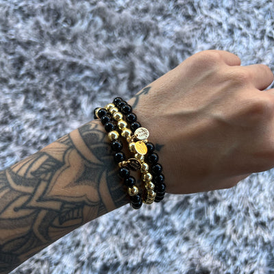 Golden Sun Hematite Signature Stretch Bracelet