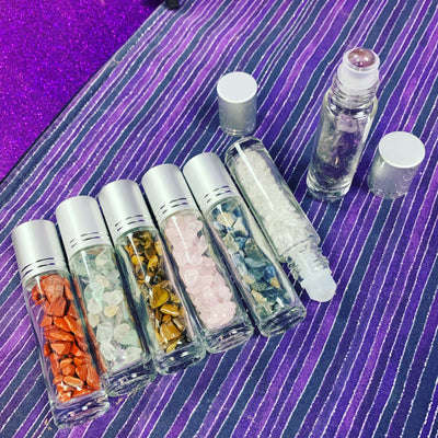 Chakra Gemstone Roll-On Bottles Set of 7