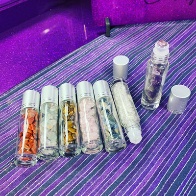 Chakra Gemstone Roll-On Bottles Set of 7