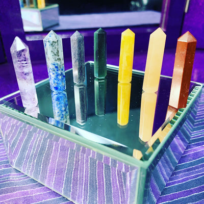 7 Chakra Crystal Point Set