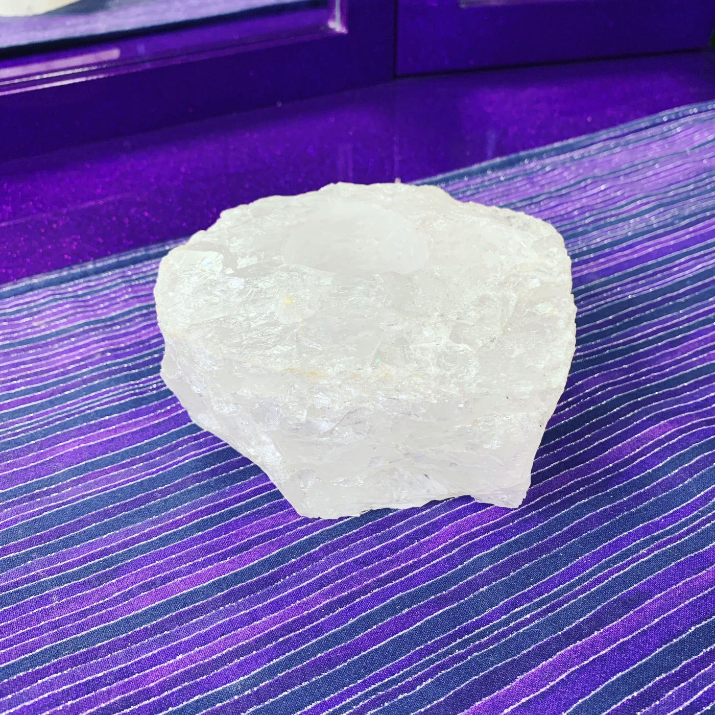 Clear Quartz Candle Holders