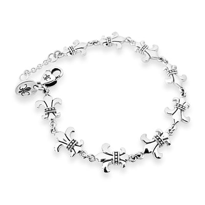 Strength & Courage Fleur de Lis Bracelet