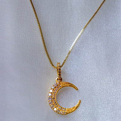 Diamond Lunar Eclipse 14k Gold