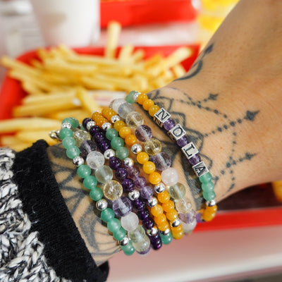 Forever Lundi Gras Gemstone Signature Stretch Bracelet