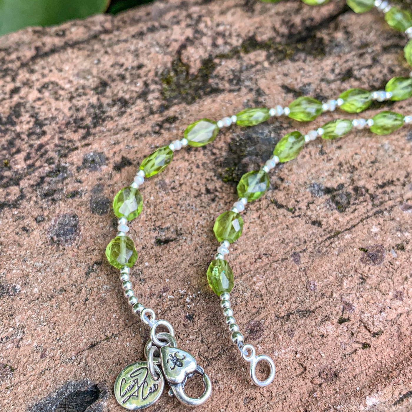 Mother Earth Peridot Pearl Signature Necklace