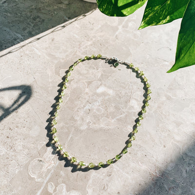 Mother Earth Peridot Pearl Signature Necklace