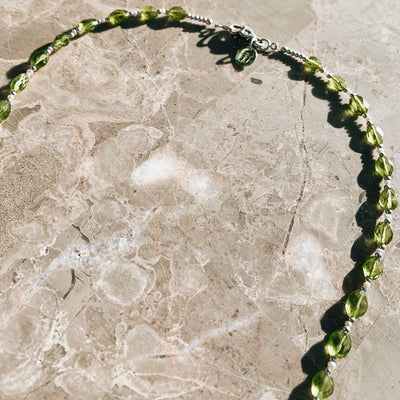 Mother Earth Peridot Pearl Signature Necklace