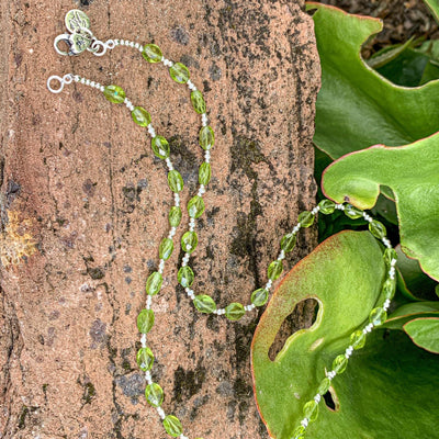 Mother Earth Peridot Pearl Signature Necklace