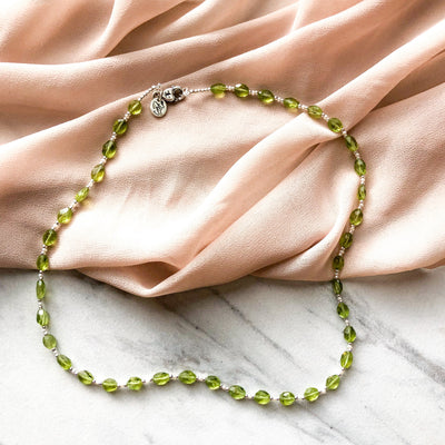 Mother Earth Peridot Pearl Signature Necklace