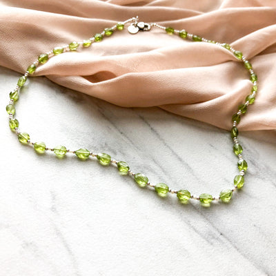 Mother Earth Peridot Pearl Signature Necklace