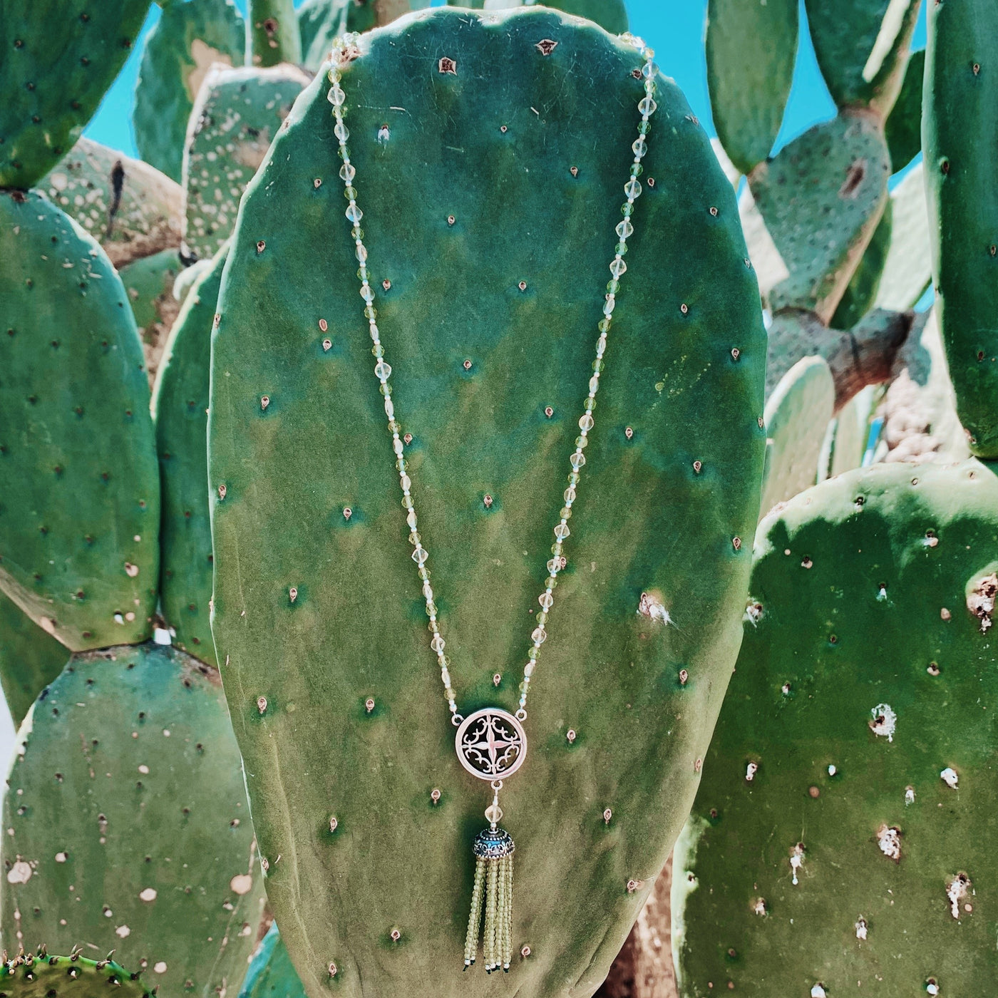 1OAK Intuitive Healing Cali Amulet Signature Tassel Necklace