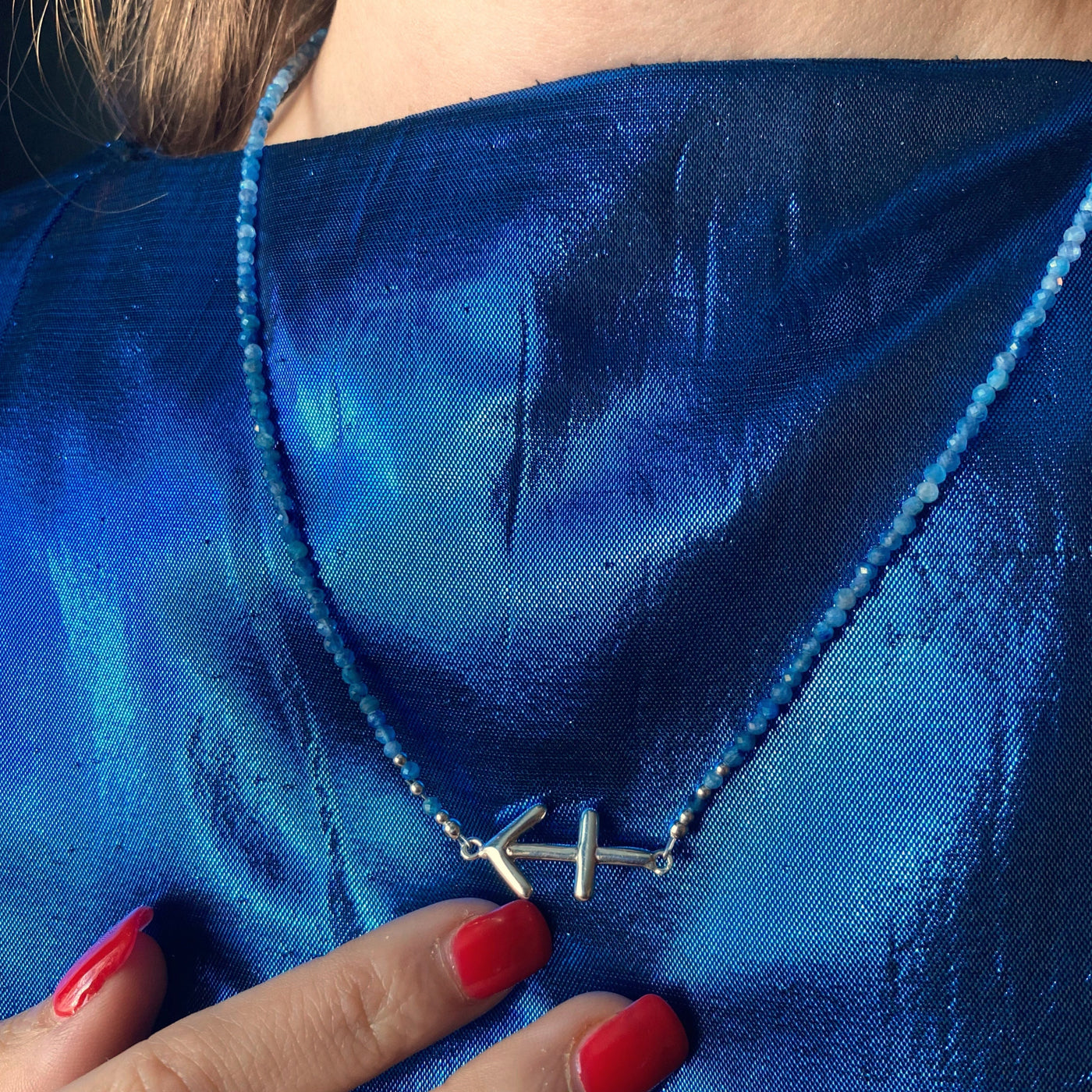 Dreamy Kyanite Sagittarius Zodiac Signature Necklace RETIRED