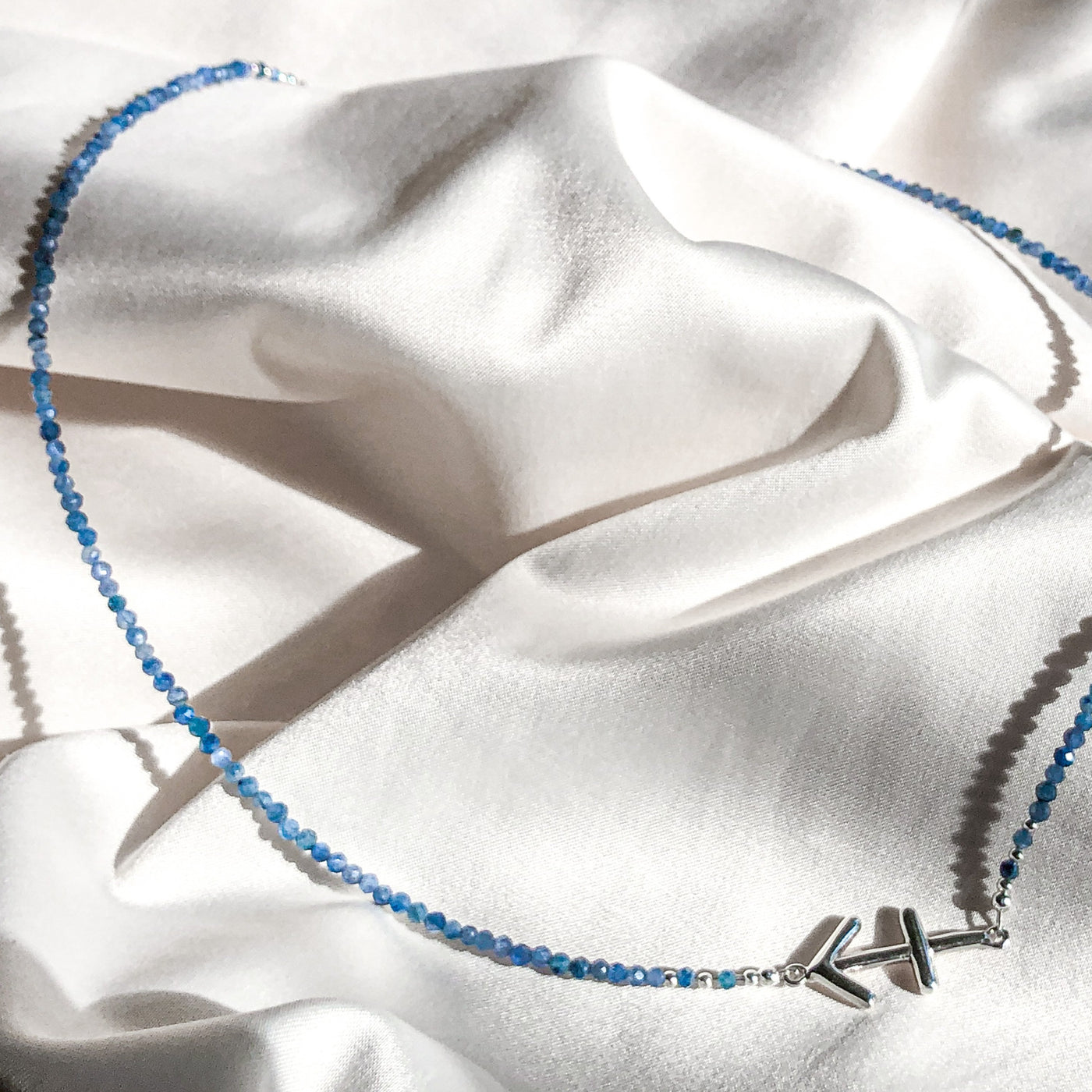 Dreamy Kyanite Sagittarius Zodiac Signature Necklace RETIRED
