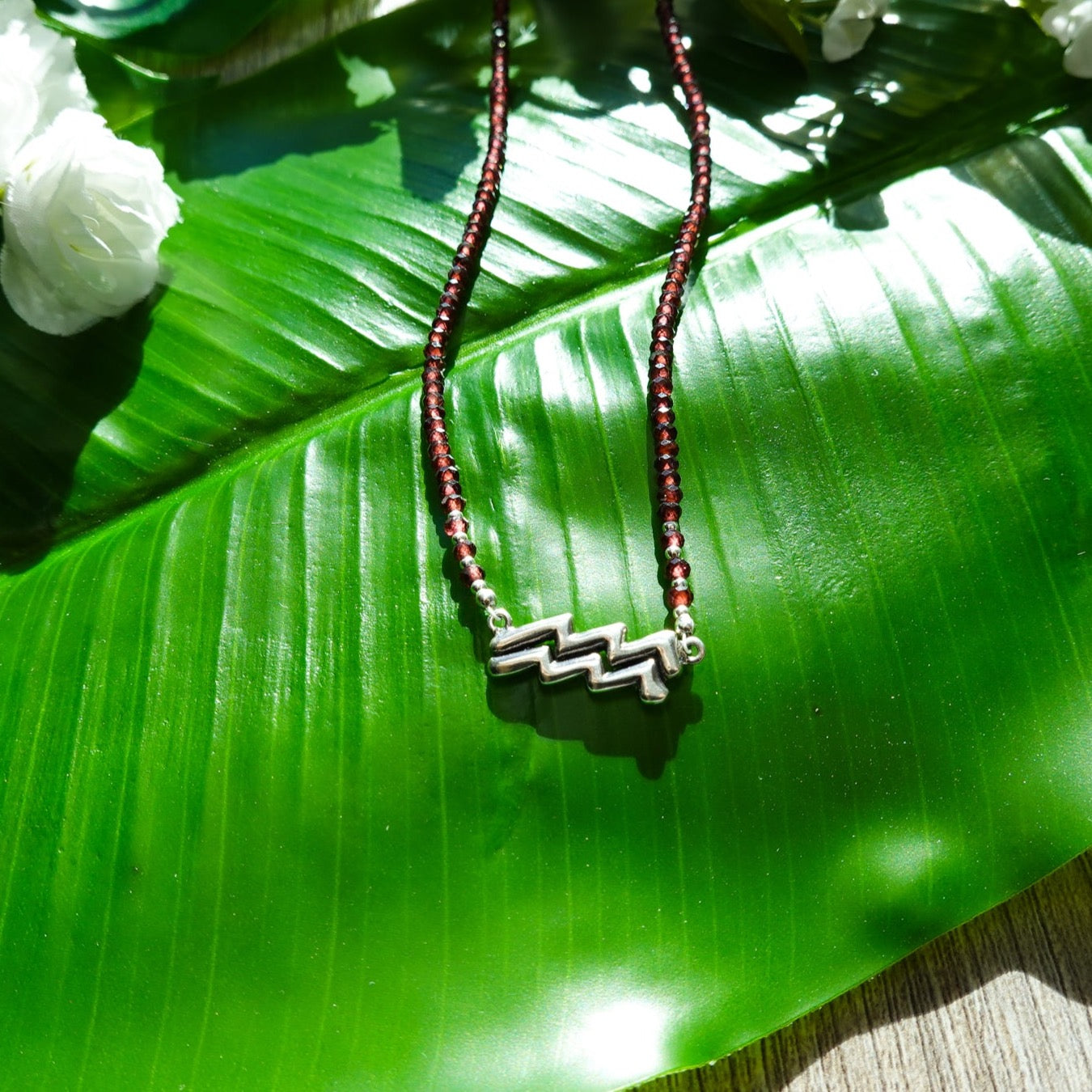 Confident Aquarius Signature Zodiac Necklace RETIRED