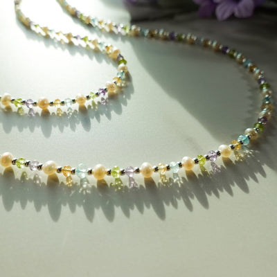 Mardi Gras Mambo Gemstone & Pearl Signature Necklace