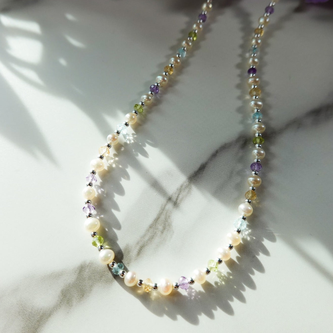 Mardi Gras Mambo Gemstone & Pearl Signature Necklace