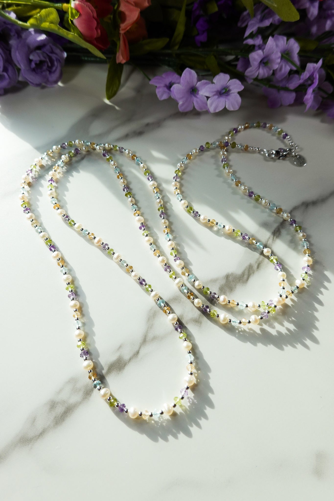 Mardi Gras Mambo Gemstone & Pearl Signature Necklace