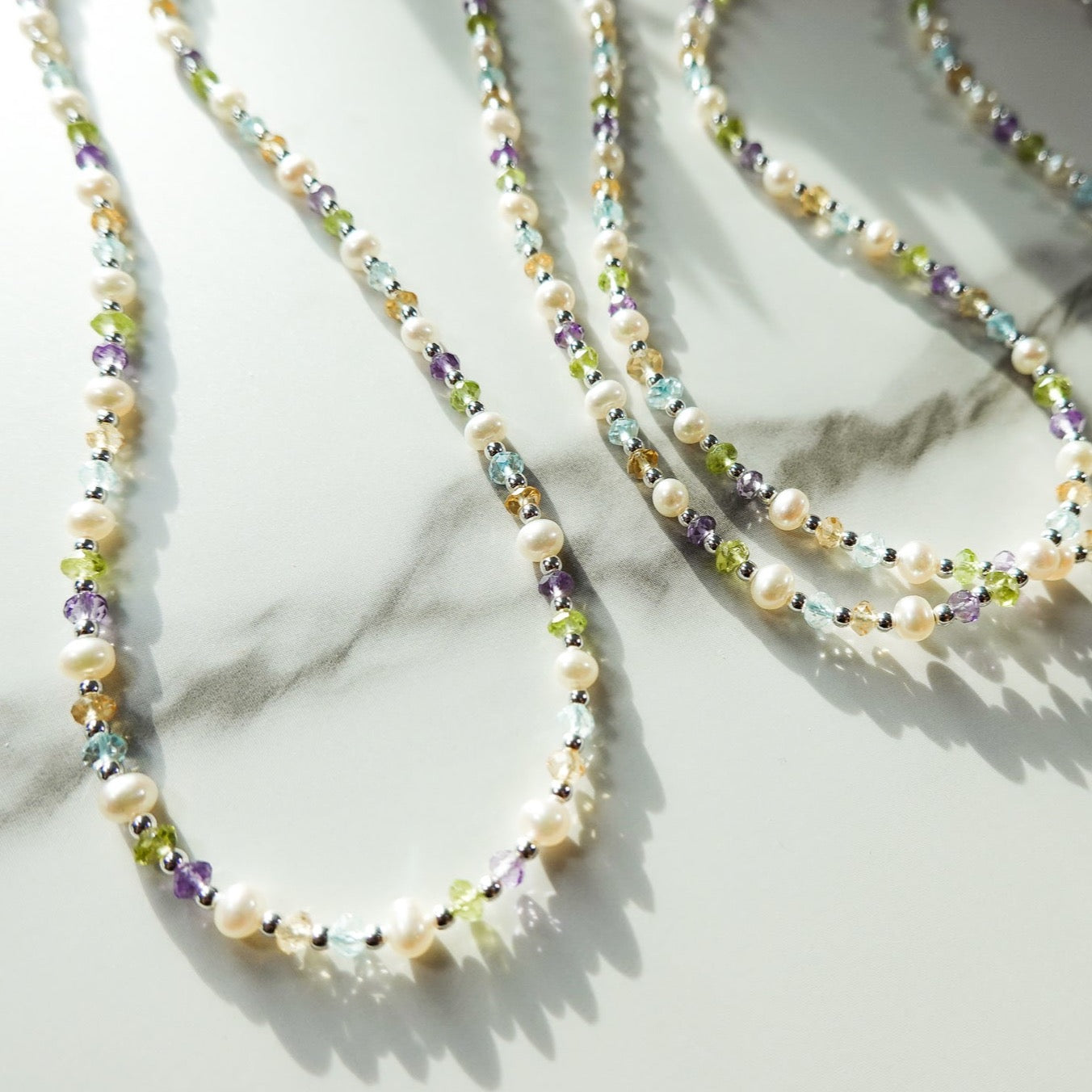 Mardi Gras Mambo Gemstone & Pearl Signature Necklace