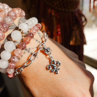 Cali Staple Link Charm Bracelet or Anklet