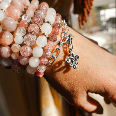 Cali Staple Link Charm Bracelet or Anklet