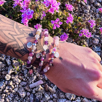 Flower Amethyst Signature Stretch Bracelet