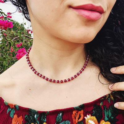 Giant Rubies of Courage Classic Signature Necklace RETIRED