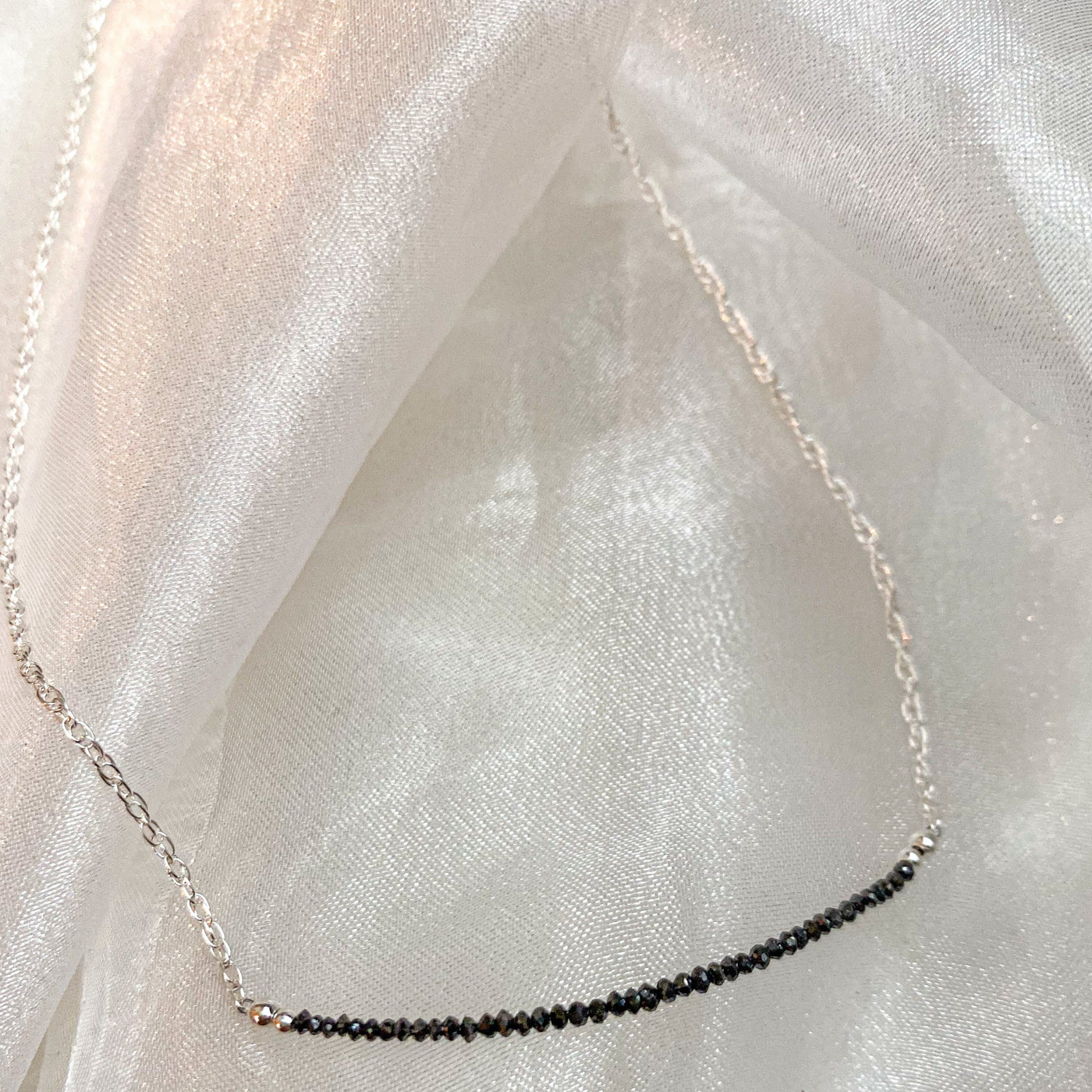 Black Diamond Signature Bar Necklace