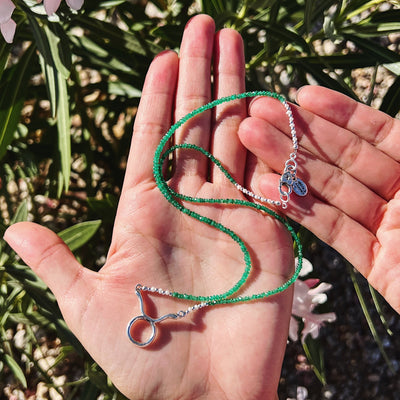 Taurus Emerald Signature Zodiac Necklace RETIRED