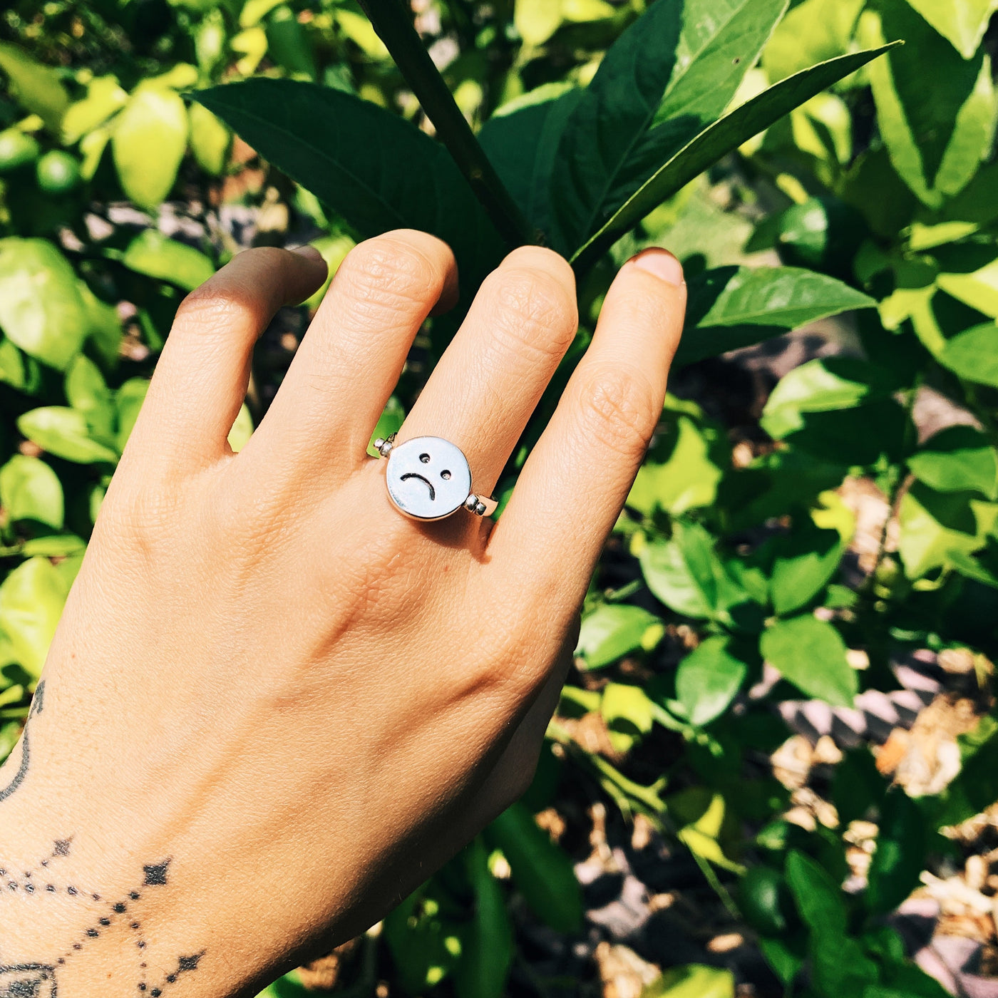 Don't Worry, Be Happy Flip Ring