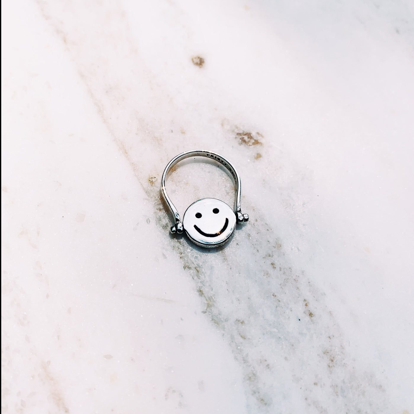 Don't Worry, Be Happy Flip Ring