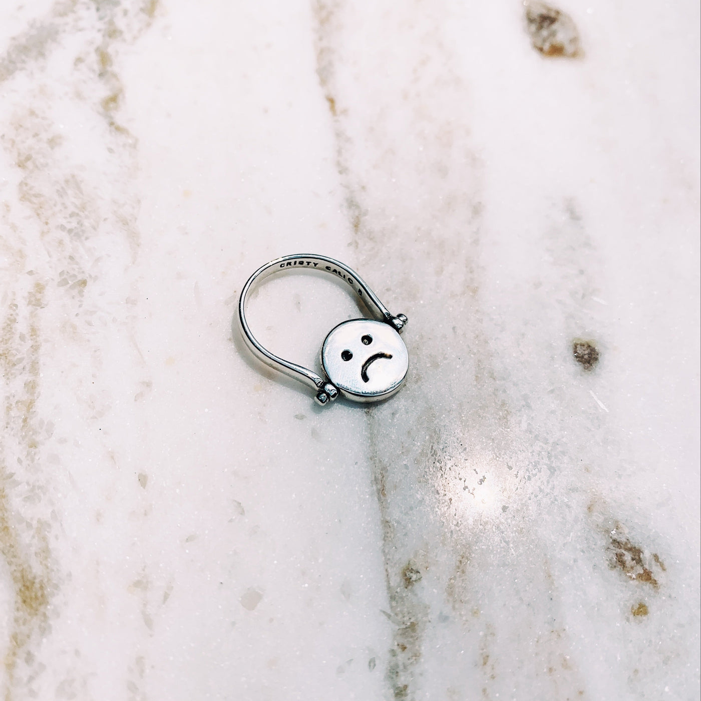 Don't Worry, Be Happy Flip Ring