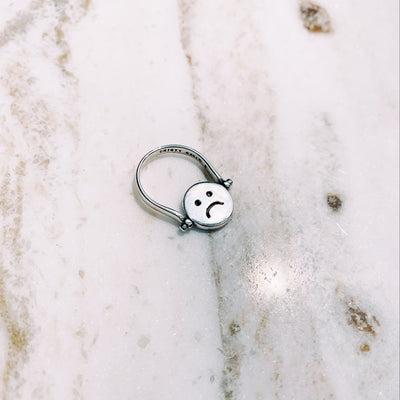 Don't Worry, Be Happy Flip Ring