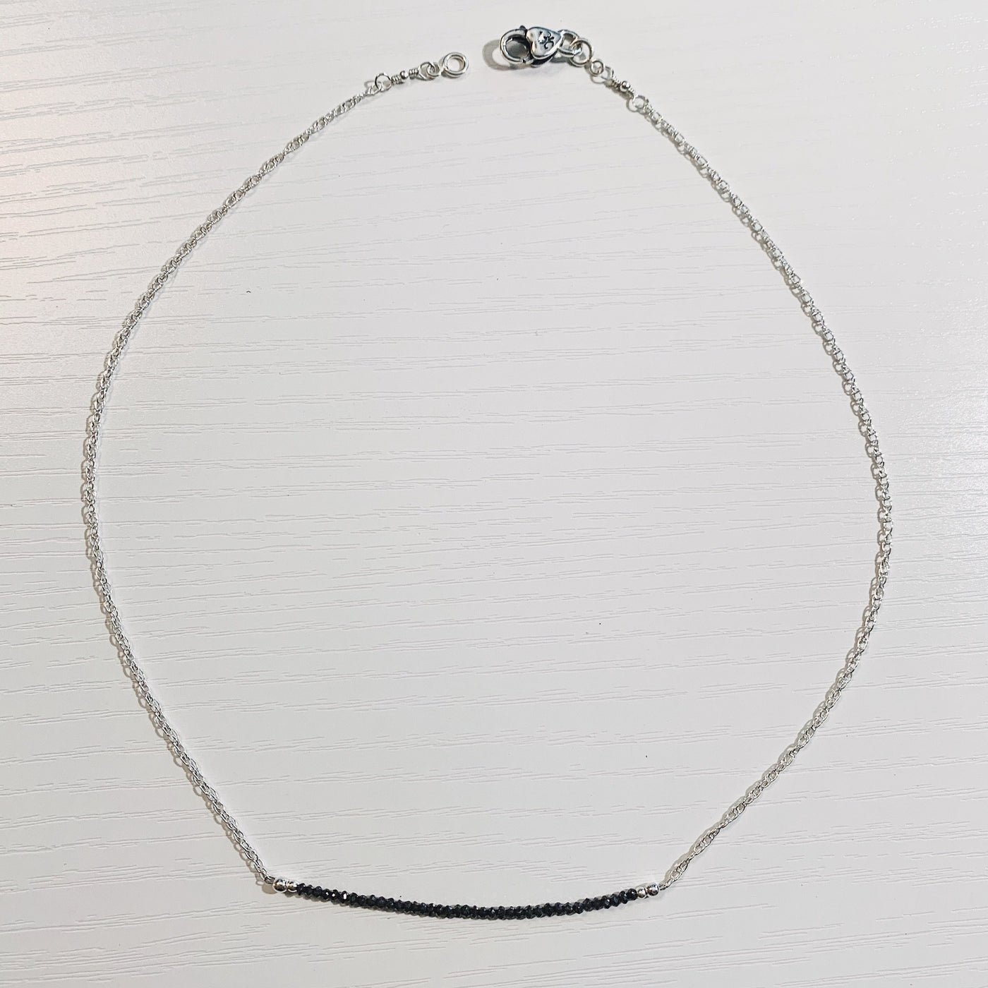 Black Diamond Signature Bar Necklace