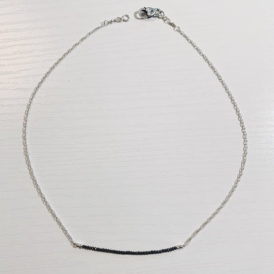 Black Diamond Signature Bar Necklace