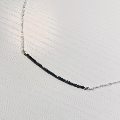Black Diamond Signature Bar Necklace