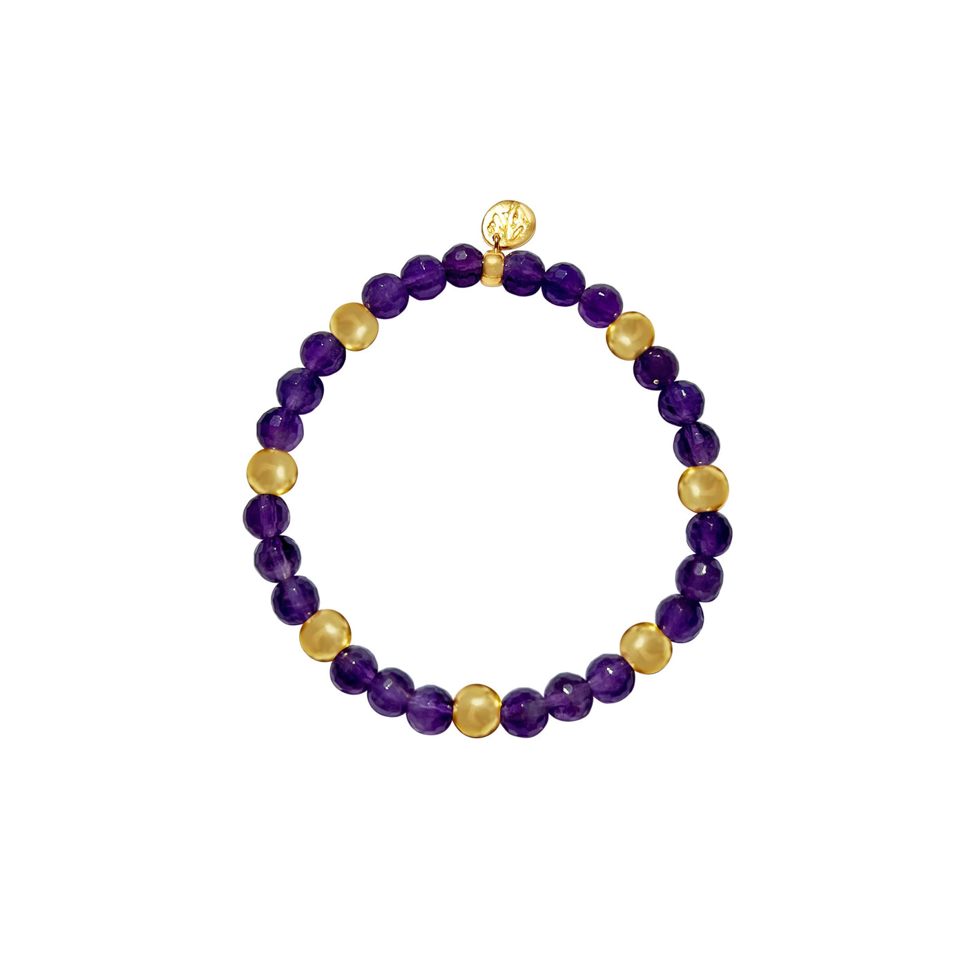 Golden Suns Amethyst Signature Stretch Bracelet