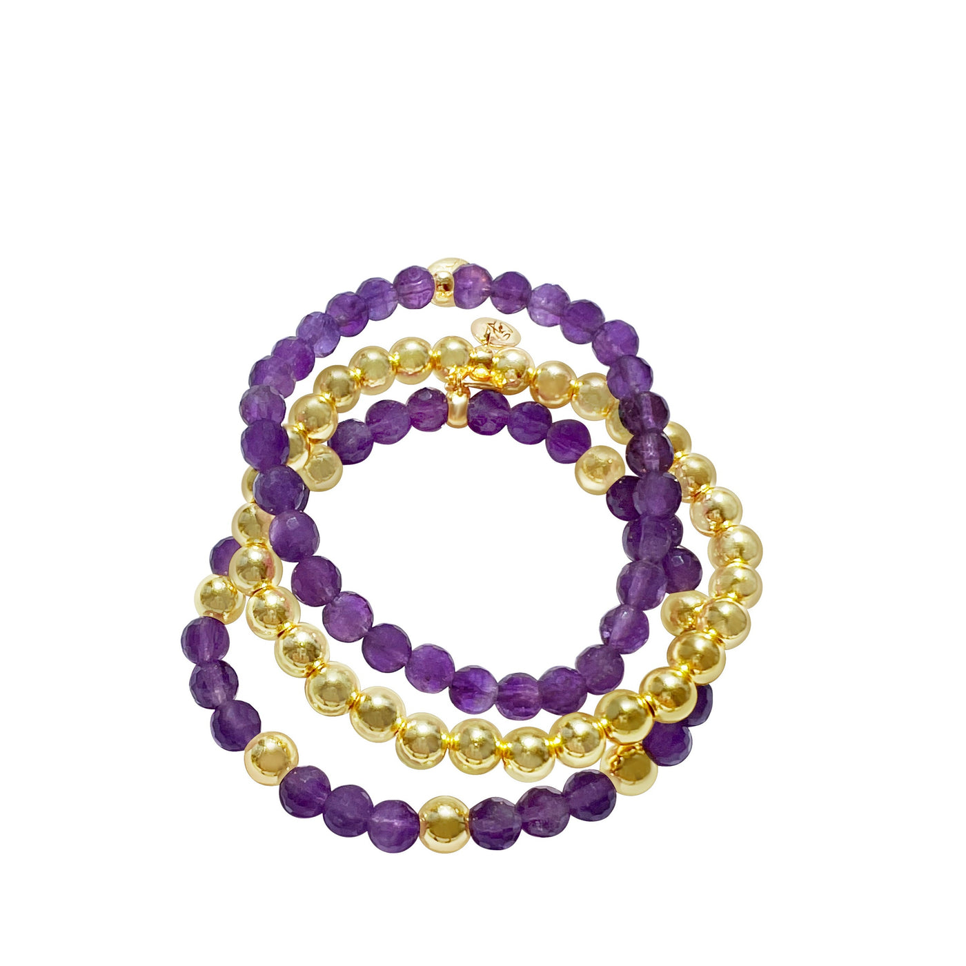 Golden Suns Amethyst Signature Stretch Bracelet